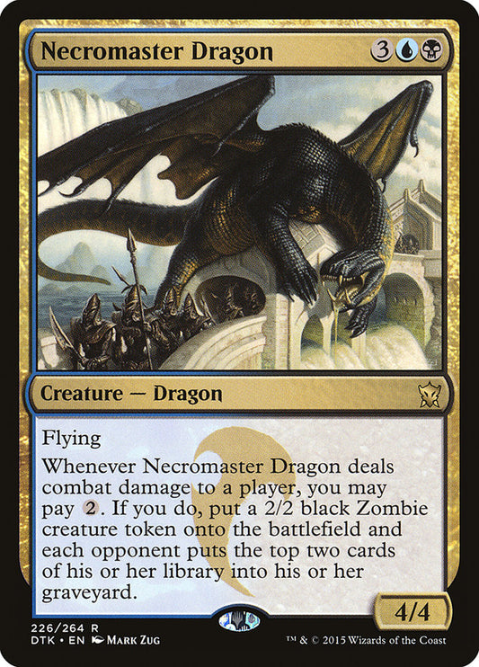 Necromaster Dragon - (Foil): Dragons of Tarkir