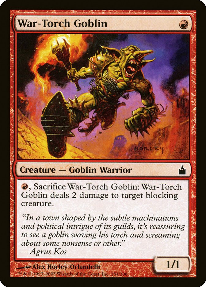 War-Torch Goblin: Ravnica: City of Guilds