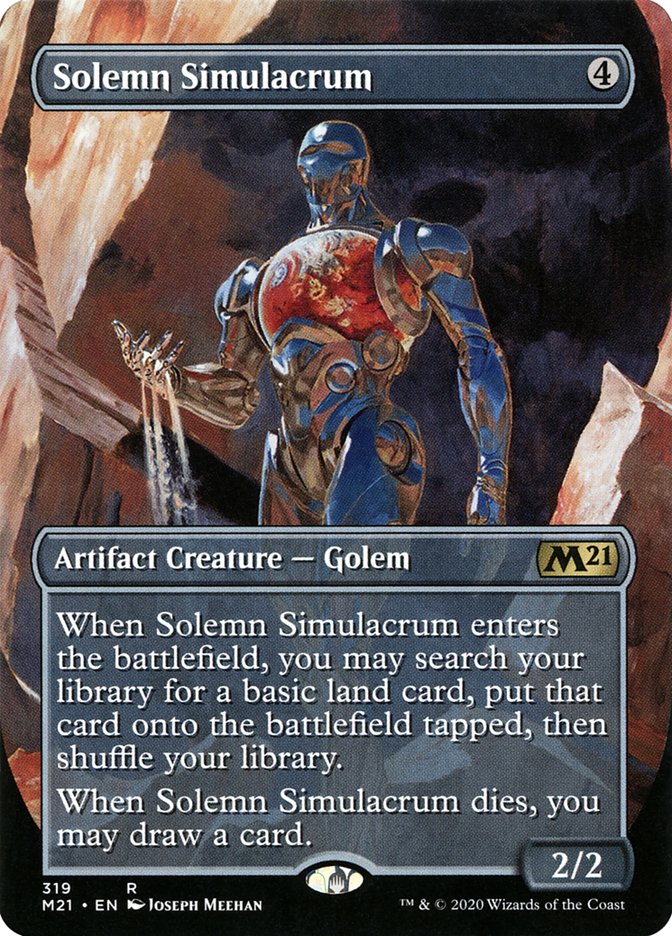Solemn Simulacrum (Borderless): Core Set 2021