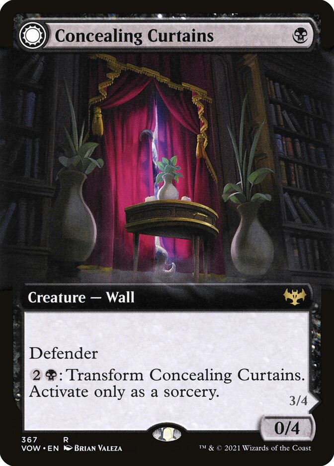 Concealing Curtains // Revealing Eye (Extended Art): Innistrad: Crimson Vow