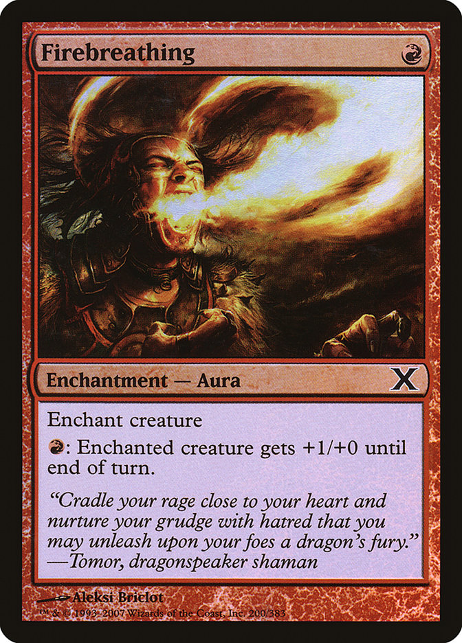Firebreathing - (Foil): Tenth Edition