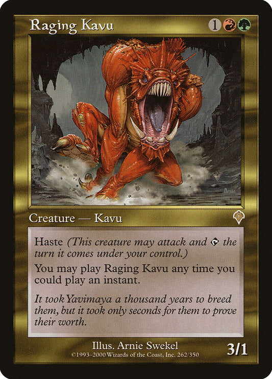 Raging Kavu - (Foil): Invasion