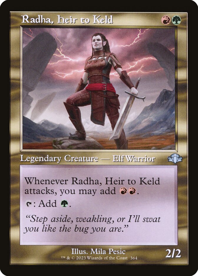 Radha, Heir to Keld (Retro Frame): Dominaria Remastered