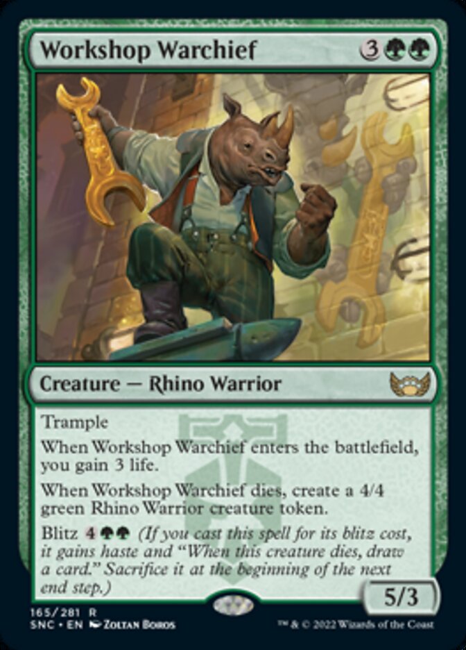Workshop Warchief - (Foil): Streets of New Capenna
