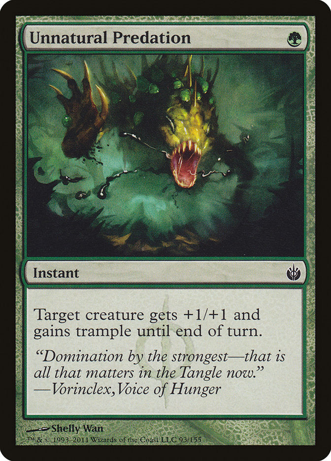 Unnatural Predation - (Foil): Mirrodin Besieged