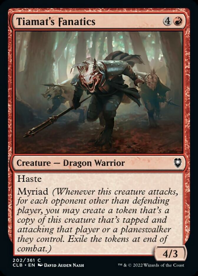 Tiamat's Fanatics: Commander Legends: Battle for Baldur's Gate