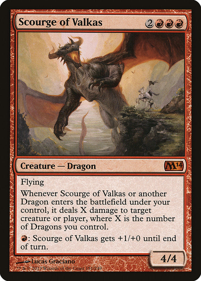 Scourge of Valkas - (Foil): Magic 2014