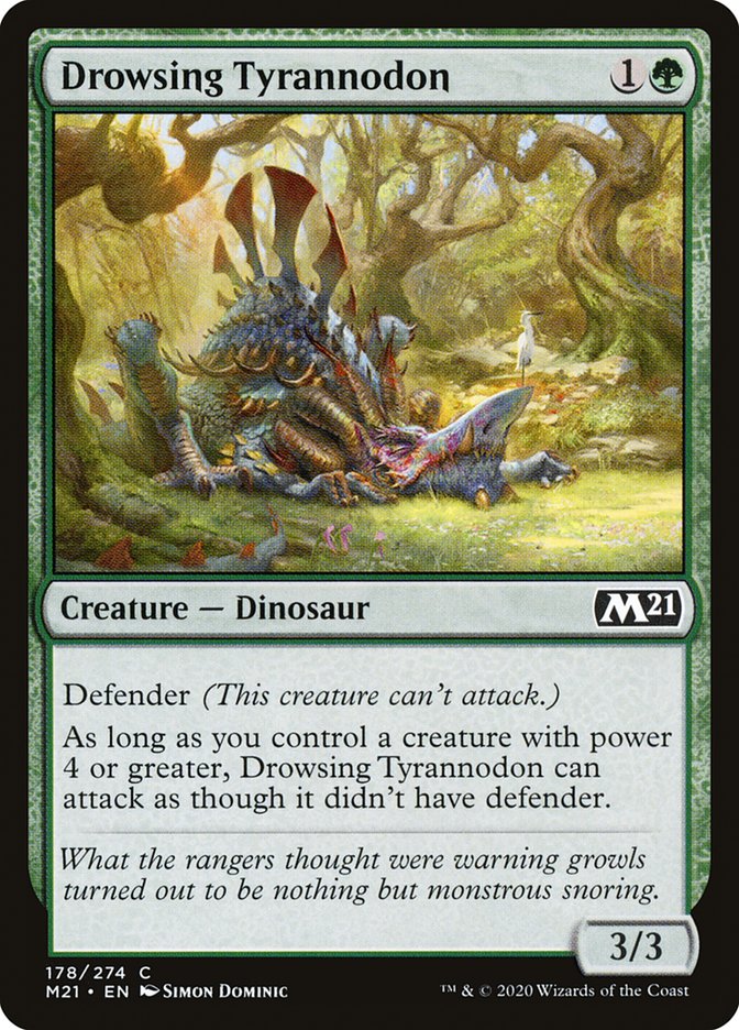 Drowsing Tyrannodon: Core Set 2021