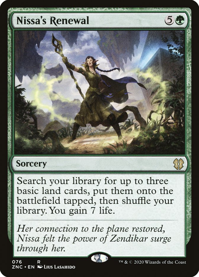 Nissa's Renewal: Zendikar Rising Commander