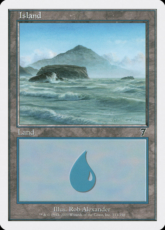 Island (#333) - (Foil): Seventh Edition