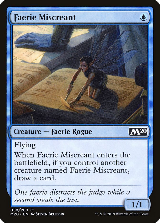 Faerie Miscreant - (Foil): Core Set 2020