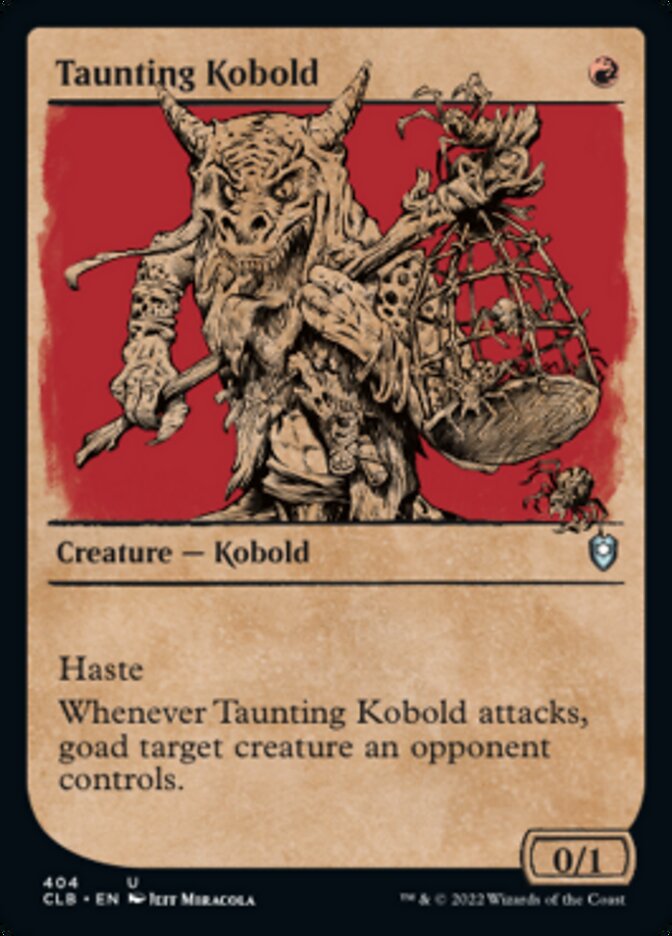 Taunting Kobold (Showcase) - (Foil): Commander Legends: Battle for Baldur's Gate