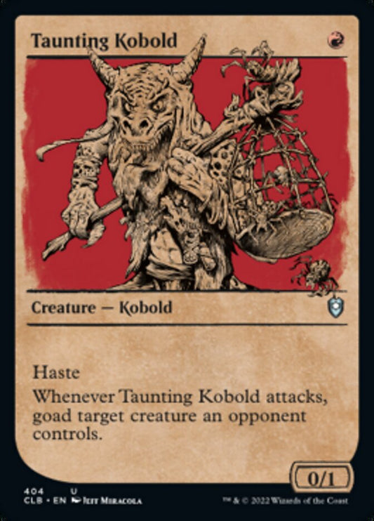 Taunting Kobold (Showcase) - (Foil): Commander Legends: Battle for Baldur's Gate