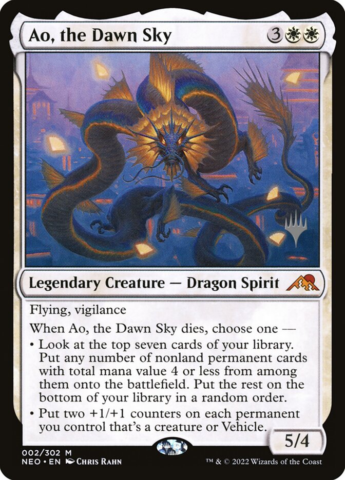Ao, the Dawn Sky - (Foil): Kamigawa: Neon Dynasty Promos