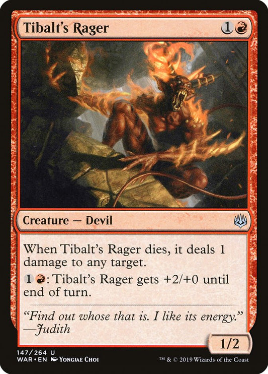 Tibalt's Rager - (Foil): War of the Spark