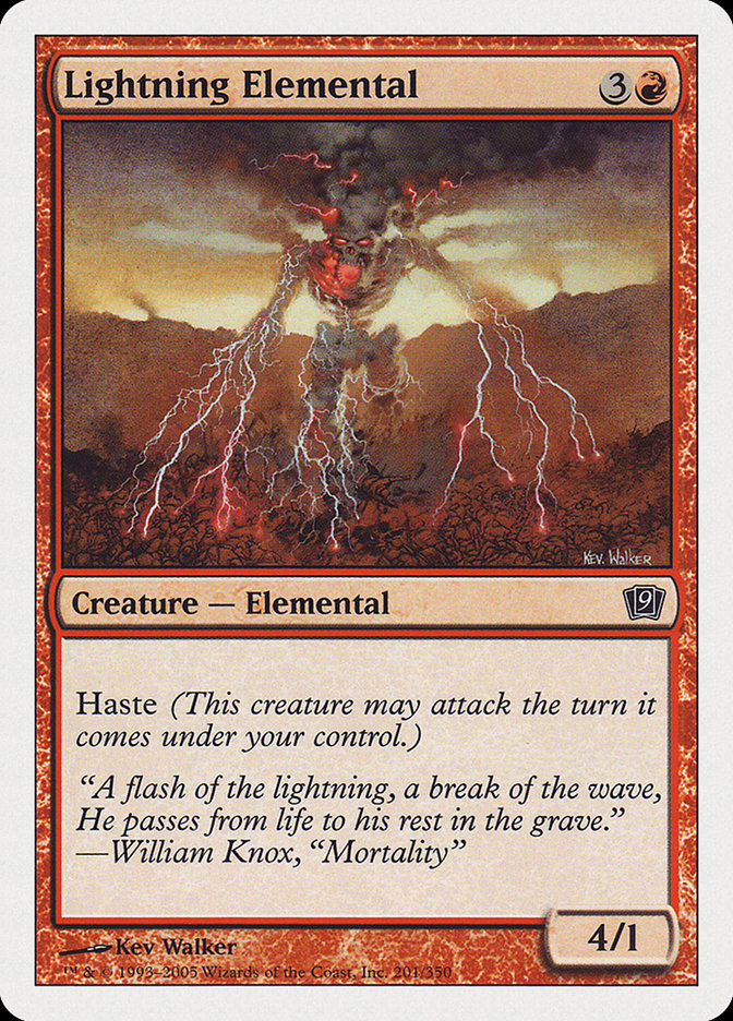 Lightning Elemental: Ninth Edition