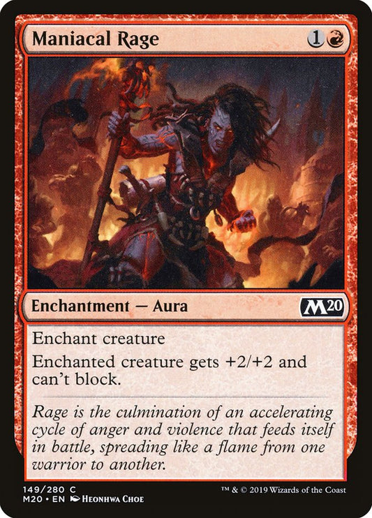 Maniacal Rage - (Foil): Core Set 2020