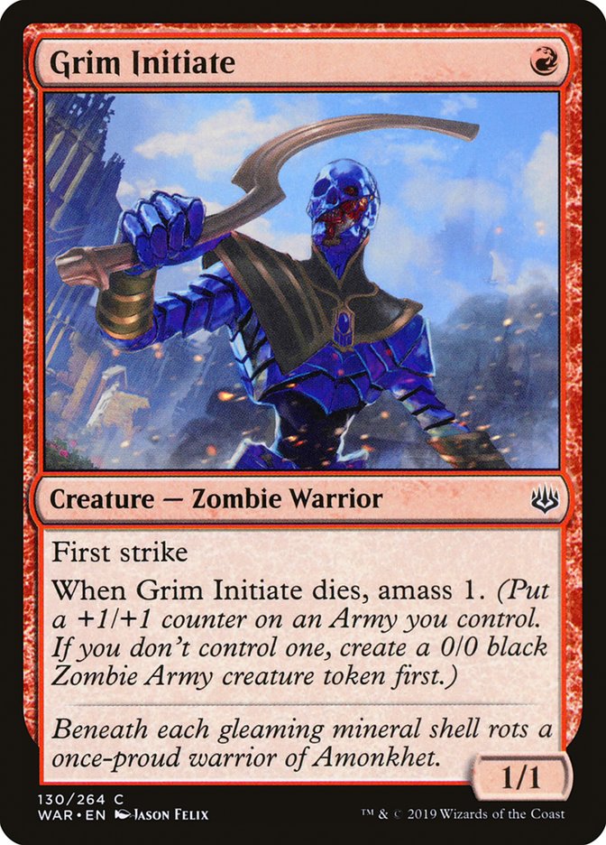 Grim Initiate - (Foil): War of the Spark