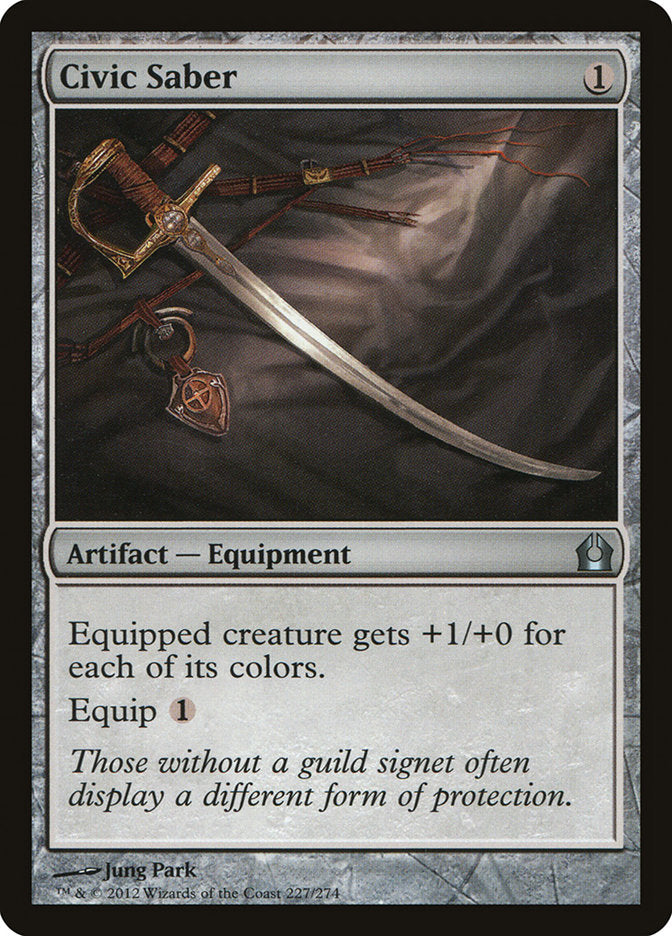 Civic Saber - (Foil): Return to Ravnica
