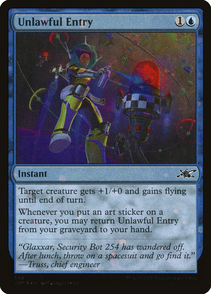 Unlawful Entry (Galaxy Foil) - (Foil): Unfinity