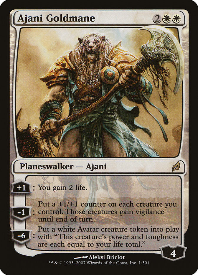 Ajani Goldmane - (Foil): Lorwyn