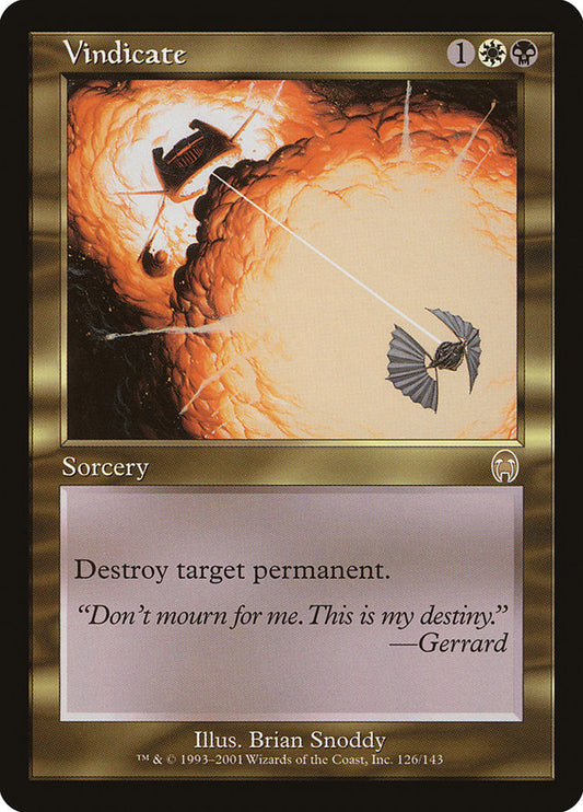 Vindicate - (Foil): Apocalypse