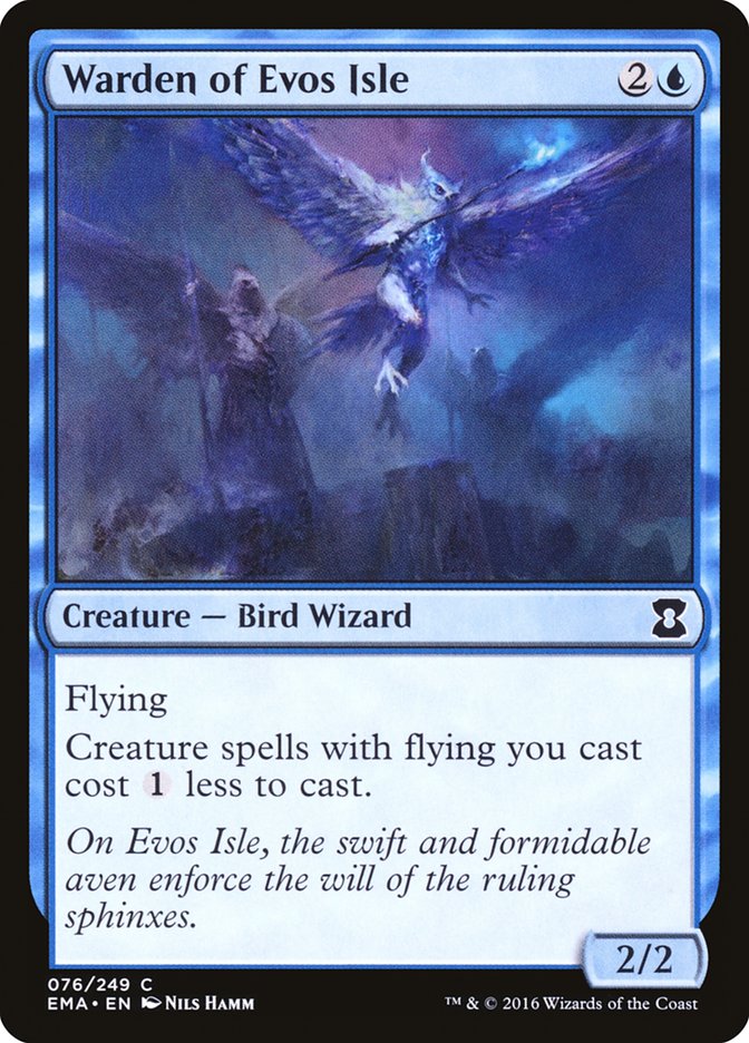 Warden of Evos Isle - (Foil): Eternal Masters