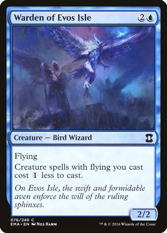 Warden of Evos Isle - (Foil): Eternal Masters
