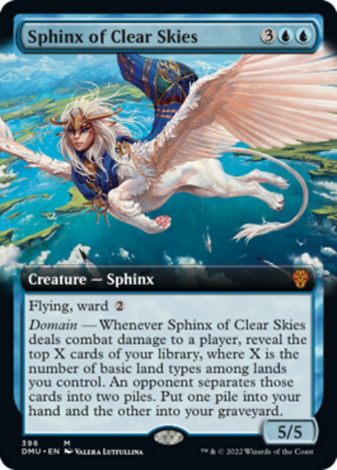 Sphinx of Clear Skies (Extended Art) - (Foil): Dominaria United