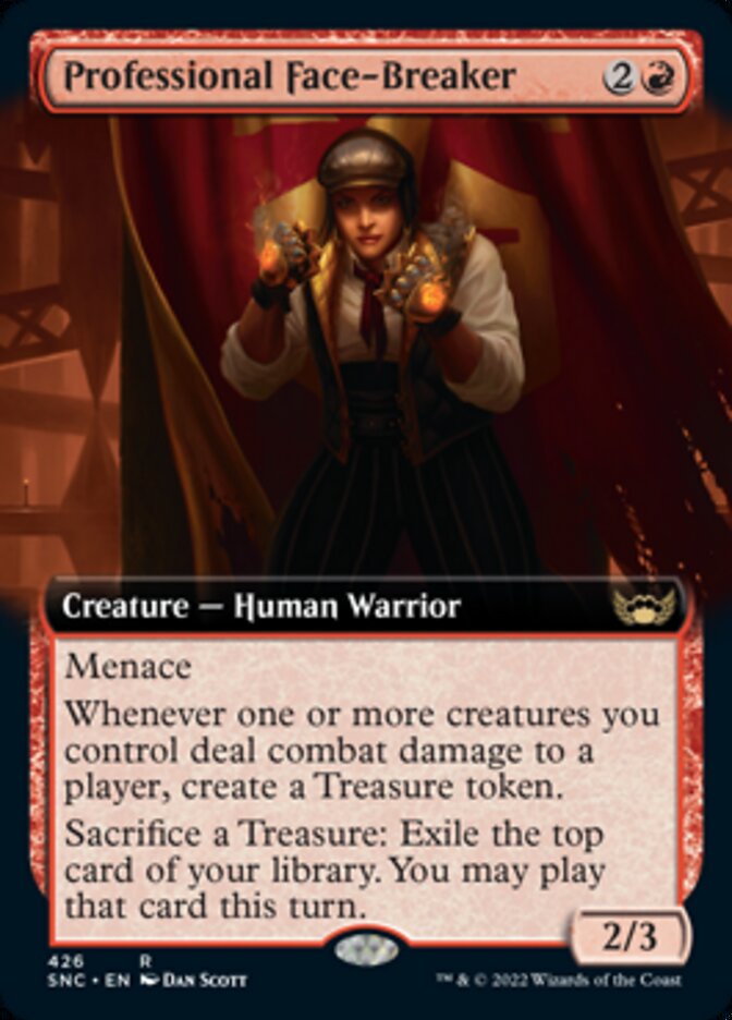 Professional Face-Breaker (Extended Art) - (Foil): Streets of New Capenna