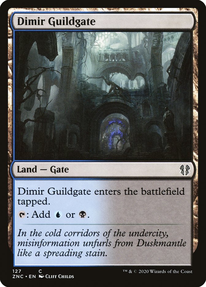 Dimir Guildgate: Zendikar Rising Commander