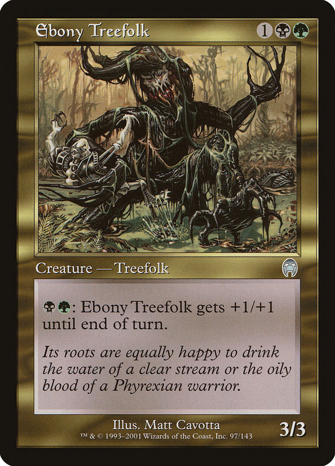 Ebony Treefolk - (Foil): Apocalypse