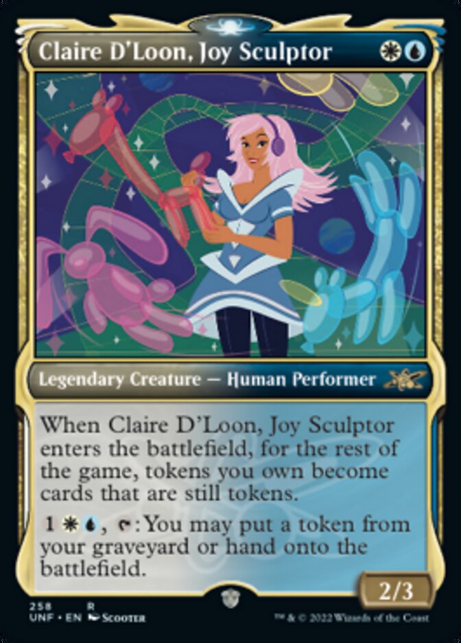 Claire D'Loon, Joy Sculptor (Showcase) - (Foil): Unfinity