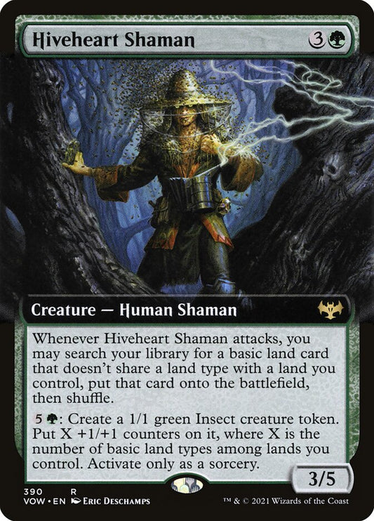 Hiveheart Shaman (Extended Art): Innistrad: Crimson Vow
