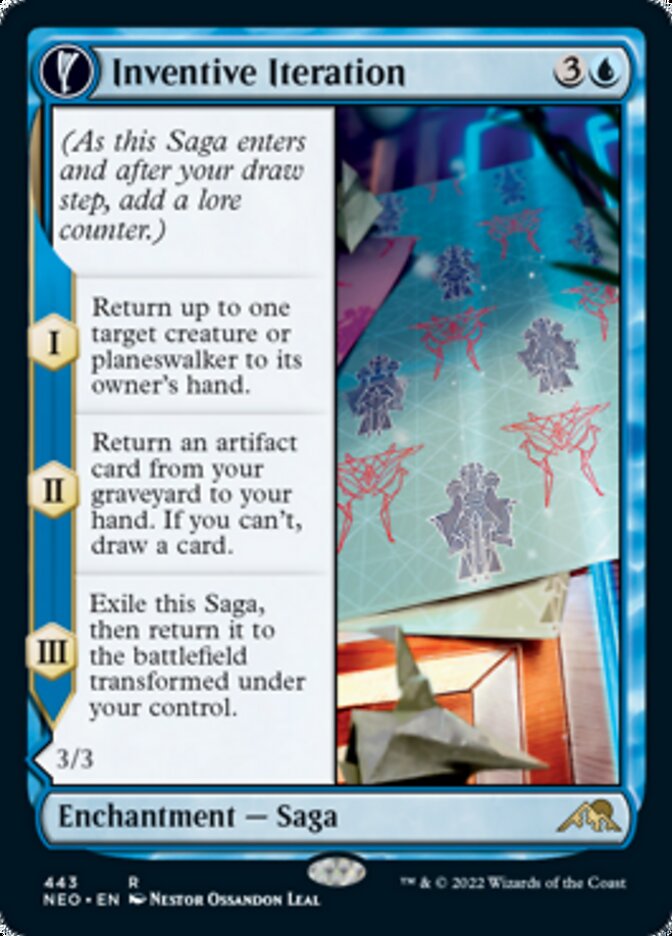 Inventive Iteration // Living Breakthrough (Extended Art) - (Foil): Kamigawa: Neon Dynasty