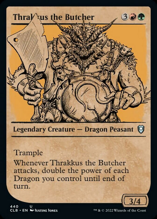 Thrakkus the Butcher (Showcase) - (Foil): Commander Legends: Battle for Baldur's Gate