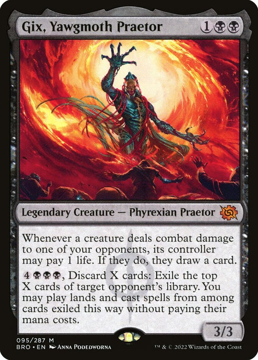 Gix, Yawgmoth Praetor - (Foil): The Brothers' War