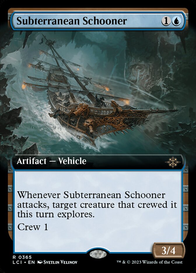 Subterranean Schooner (Extended Art) - (Foil): Lost Caverns of Ixalan