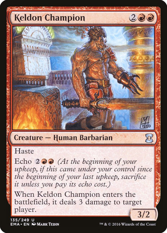 Keldon Champion - (Foil): Eternal Masters