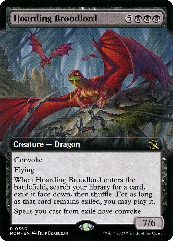 Hoarding Broodlord (Extended Art) - (Foil): March of the Machine