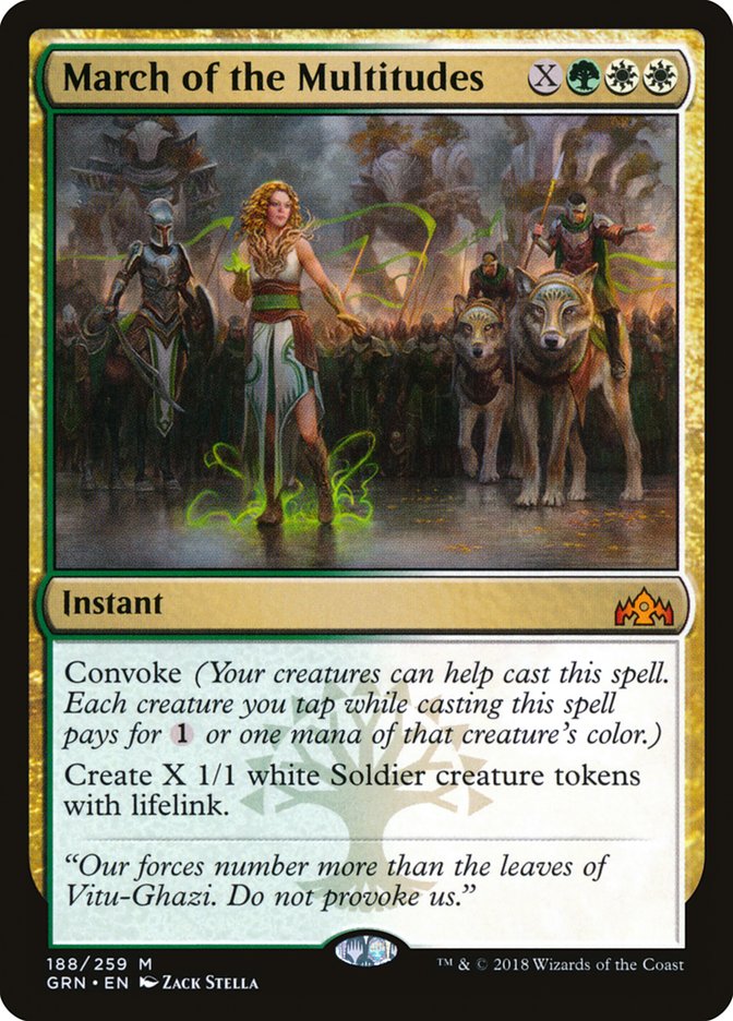 March of the Multitudes - (Foil): Guilds of Ravnica