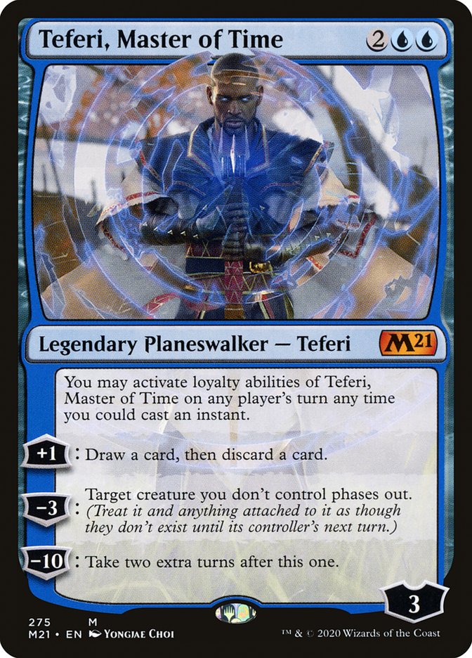 Teferi, Master of Time (#275) - (Foil): Core Set 2021
