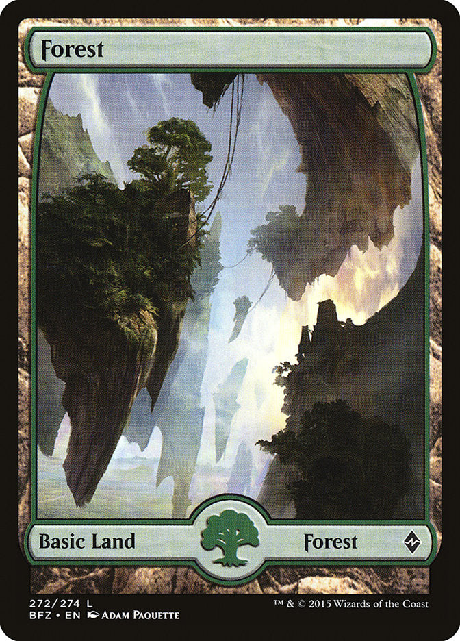 Forest (#272) (Full Art): Battle for Zendikar