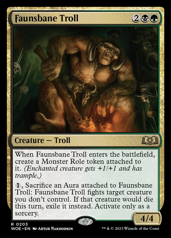 Faunsbane Troll - (Foil): Wilds of Eldraine