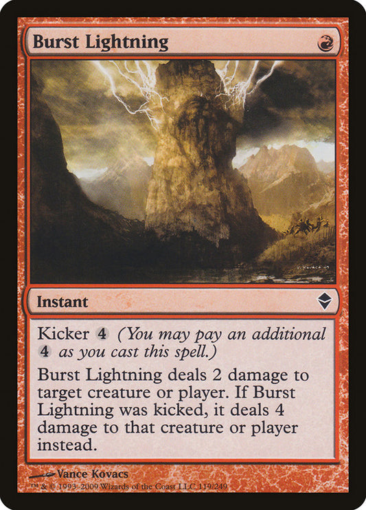 Burst Lightning: Zendikar