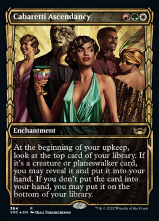 Cabaretti Ascendancy (Showcase) (Gilded Foil) - (Foil): Streets of New Capenna