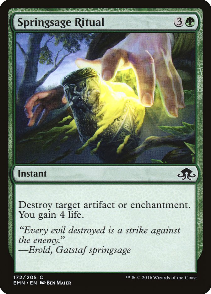 Springsage Ritual - (Foil): Eldritch Moon