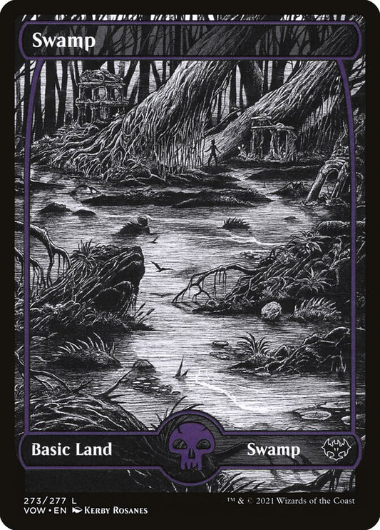 Swamp (#273) (Full Art) - (Foil): Innistrad: Crimson Vow
