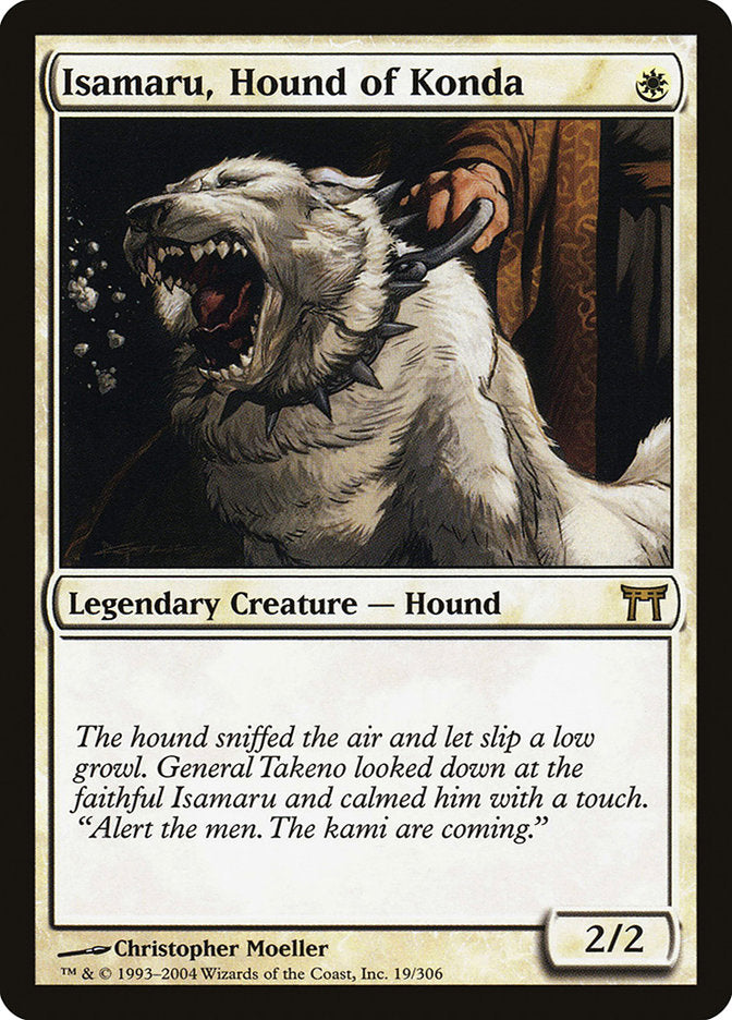 Isamaru, Hound of Konda - (Foil): Champions of Kamigawa