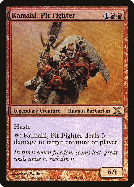 Kamahl, Pit Fighter - (Foil): Tenth Edition